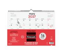 Finocam Neutro Calendario 16 meses 2026 2027 · Neutro · Catalán