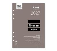 Finocam Open Recambio Anual 2027 | 1 Día Página | Idioma: Español | Compatible con organizadores de anillas