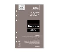 Finocam Open Recambio Anual 2027 | 1 Día Página | Idioma: Español | Compatible con organizadores de anillas