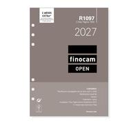 Finocam Open Recambio Anual 2027 | 2 Días Página | Idioma: Español | Compatible con organizadores de anillas