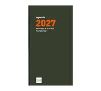 Finocam Plana Recambio Anual 2027 | Semana Vista H. | Idioma: Catalán | Semana Vista Horizontal. Compatible con organizadores de hojas planas