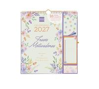 Finocam Plus Calendario 16 meses 2026 2027 · Frases motivadoras Español | Septiembre 2026 - Diciembre 2027. Calendario mensual para el hogar