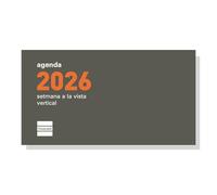 Finocam - Recambio agenda 2026 Semana Vista Vertical | Enero - Diciembre (12 meses) | Recambio anual agenda Plana P199C con Notas, Teléfonos y Calendarios - Catalán