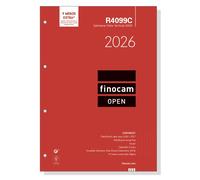 Finocam - recambio agenda open 2026 semana vista vertical - enero - di