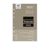 Finocam - Recambio Anual 2022 2 Días Página, de Enero 2022 a Diciembre 2022 (12 meses) 500-117x181 mm Open Catalán