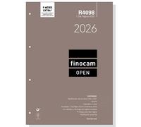 Finocam Recambio Anual Agenda De Anillas Open R4098 4000 210x297 mm 1Dp 2026
