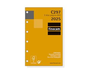 Finocam - Recambio Anual Classic 2025 2 Días Página Enero 2025 - Diciembre 2025 (12 meses) Español