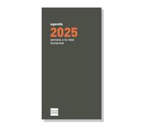 Finocam - Recambio Anual Plana 2025 Semana Vista Horizontal Enero 2025 - Diciembre 2025 (12 meses) Español