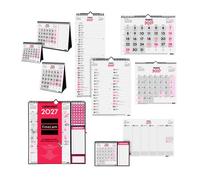 FINOCAM Set de 70 Calendarios Mensuales Neutros 2027 Surtidos de Pared y Sobremesa