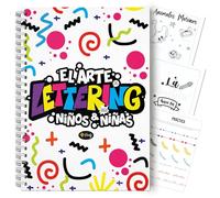 Finoly Cuaderno Lettering | Cuaderno Lettering para Niñas y Niños 29x21 cm