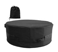 Fire Bowl Cover, Outdoor Fire Pit Cover, Waterproof Patio Cover, Outdoor Fireplace Cover, 600D Oxford Fire Pit Cover, Heavy Duty Firepit Cover, In-Ground Firepit Cover, Durable Fire Bowl Cover