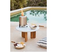 FIRE PIT COMPACT - Brasero De Sobremesa 1.5kW Exterior De Pellets Sin Humo Acero Inoxidable