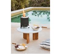 FIRE PIT COMPACT - Brasero De Sobremesa 1.5kW Exterior De Pellets Sin Humo Negro