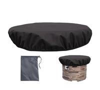 Fire Pit Cover, Outdoor Fire Pit Protector, Patio Fire Table Cover, Heavy Duty Fireplace Cover, Waterproof Cover 600D Oxford Outdoor Cover, Patio Heavy Duty Cover, Fire Pit Accessories