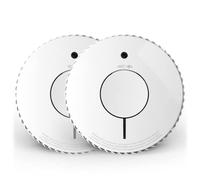 FireAngel Detector de Humo óptico para casa - Alarma de Incendios para el hogar - Batería de 10 años - Botón de Prueba y Silencio - Recambio para ST-622/ST-620 - Pack de Dos