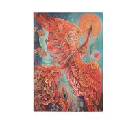Firebird (Birds of Happiness) Midi Unlined Journal: Flexi softcover, 100 gsm, ribbon marker, memento pouch, book edge printing, no closure