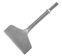 Firecore Broca de cincel de aire de 4 pulgadas de ancho, vástago de 0.401 pulgadas y cincel de escala delgado, raspador de pared y suelo, removedor de azulejos, funciona con martillo de cincel de aire