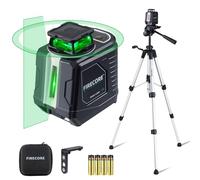 Firecore Nivel láser con Trípode 1m, Laser Autonivelante 360 con Líneas Horizontales y Verticales,Self-leveling Laser Level Verde con Soporte Magnético, Incluye 4 Pilas AA＆Estuche de Transporte - G30