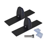 Fireplace Screen Holder Brackets Feet - 2 x Fireplace Screen Stand Base, Protection Accessories with Adjustable Clips, Fire Place Viewing Brackets Panel Feet,for Indoor,Thanksgiving