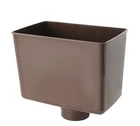 First plast rcr100 m-y archivador pluviale rectangular, marrón, 100 mm