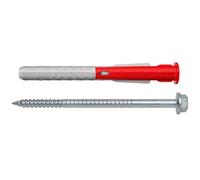 fischer 10 x 100 mm Heavy Duty Dot & Dab - Fijaciones de pared para placas de yeso sobre bloques de pared y tornillos, soportes de TV, radiadores, estantes pesados y armarios de cocina, caja de 50