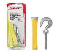 Fischer 190225 FIS H Tacos de Calza Nylon 16 x 85 + 2 Ganchos M8 x 60, Incluye 2 Dadi,Ideal para todas las mampostería, para Ancorante químico, 508303, 16 x 85 mm