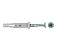 Fischer 48795 - N-p tornillo 0 6 x 40/7 mm arreglo de uñas martillo con el enchufe - zinc (100 piezas)