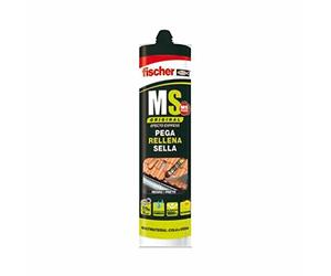 Fischer 502489 - Polimero MS sellante/adhesivo negro