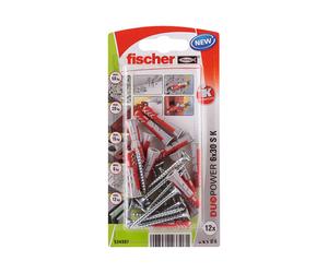 Fischer 534997 tornillo de anclaje y taco 12 pieza(s) set de tornillos