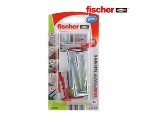 Fischer 535001 tornillo de anclaje y taco 4 pieza(s) juego de enchufes