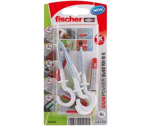 Fischer 535482 tornillo de anclaje y taco 4 pieza(s) juego de enchufes
