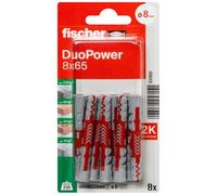 Fischer 537651 Blister Duopower, 8X65, Multicolor