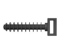 Fischer Taco brida 545787 para sujeción de cables 9,5x3 (100 Uds) Negro