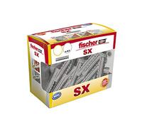 fischer 553434 Taco sx 6x30 brico Unidades, gris, Caja de 80 uds