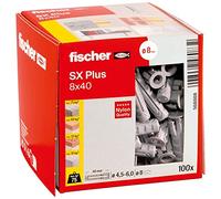Fischer 568008 - taco de expansión sx plus 8x40, caja con 100 anclaje