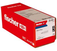 Fischer 570349 Tacos para abrigo, gris, 80 mm