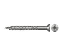 Fischer 660605 - Tornillo Terraza Autotaladrante Acero Inoxidable, 5 x 50, Cabeza Avellanada a2 tg tx