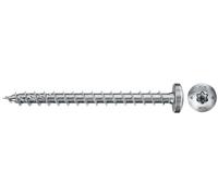 fischer 670532 FPF Power-Fast II - Tornillos para madera aglomerada de 6,0 x 60 mm, cabeza plana con estrella interior TX, totalmente roscado, galvanizado pasivado azul, caja de 50