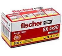 Fischer Befestigungssysteme – Taco pared SX 4x20 mm para hormigón, para lámparas y cuadros, 200 uds