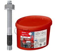 Fischer Anclaje de Perno FAZ II Plus 12/10 GVZ en Cubo, Para Cargas Pesadas Con Alta Capacidad, Sujetadores y Estructuras de Acero, Aprobado