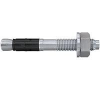 fischer Anclaje de perno FAZ II Plus 12/20 versión corta gvz, ancla de carga pesada con alta capacidad de carga, pernos de anclaje para fijaciones de cargas pesadas y estructuras de acero, aprobación