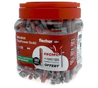 fischer BigBox de 360 Tacos DuoPower 8 x 40 + 1 Broca SDS Quattric, Talla única