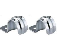 fischer | BSM-18mm de una pata grapas metalicas abrazaderas para tubos de agua, manguera o cable coaxial pared (50 unidades) (Paquete de 2)