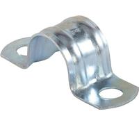 fischer | BSMD-63mm de doble pata grapas metalicas abrazaderas para tubos de agua, manguera o cable coaxial pared (10 unidades)