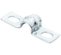 FISCHER, BSMD-8 mm de doble pata grapas metalicas abrazaderas para tubos de agua, manguera o cable coaxial pared (50 unidades)