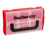 Fischer Caja de almacenamiento tacos/tornillos vacía asa tapa transparente compatible Sortimo L-Boxx