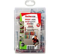 fischer caja de tacos y tornillos, Rojo, 87 uds