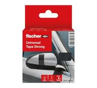 Fischer Cinta americana 560903 negra extra fuerte para interior y exterior 25 m x 48 mm