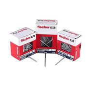 fischer Dresselhaus Power-Fast II 670060 - Tirafondos (200 unidades, 3,0 x 30 mm, con estrella interior TX, galvanizados, pasivos), color azul