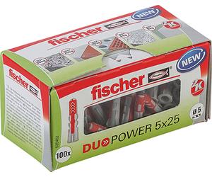 Fischer duopower 5 x 25 ld clavija 100 pieza(s) plástico alrededor